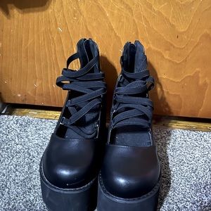 Hot topic strappy platforms